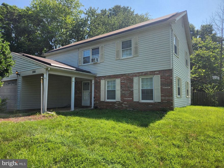 MOTIVATED SELLER!!  FINAL DECREASE IN SALES PRICE!!!!  THIS 4-BEDROOM COLONIAL IS IN REMARKABLY GOOD CONDITION IN A LOVELY NEIGHBORHOOD.  NEEDS JUST A LITTLE TLC. WITH YOUR CREATIVITY, IT CAN BE TRANSFORMED INTO A SHINING STAR. FORCED AIR HAS REPLACED BASEBOARD HEATING AND COOLING!! STAINLESS STEEL APPLIANCES : NEW MICROWAVE OVEN, STOVE IS ABOUT 1.5 YEARS OLD, AND NEWISH ICE-MAKER REFRIGERATOR.  SOLAR PANELS!!!  COVERED FRONT PORCH NEXT TO THE 2-CAR GARAGE.  CLOSE TO BOWIE TOWN CENTER WITH ITS SHOPPING AND DINING AREAS AND MAJOR HIGHWAYS.  THIS IS A MUST SEE!!!