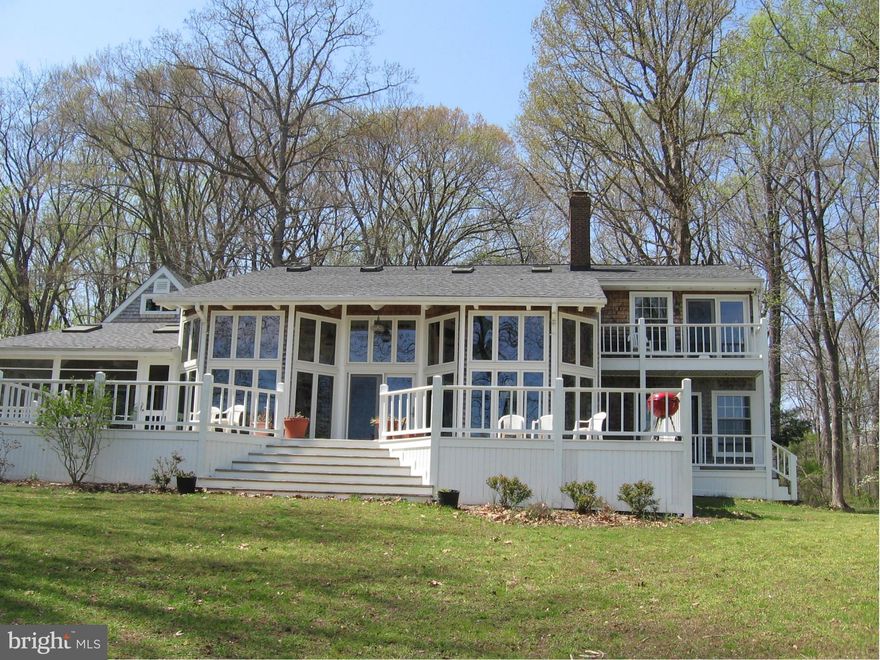 Remarkable custom built post & beam home w/ oak bead board trim. Private WF w/ perfect elevation/view. Floor to ceiling windows provides abundant natural light. Huge WATERFRONT deck for entertaining.Incredible features like wide plank wood floors, skylights & custom cabinets.Large screened porch.3 car garage, fully equipped detached wood shop.PRICED TO SELL  + new appliance allowance.