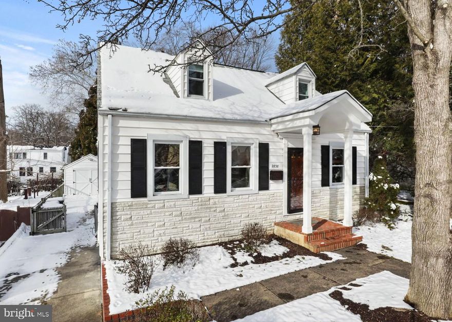 This cape cod boasts an oversized detached garage, a screened-in porch, deck, three bedrooms, and a finished basement in highly-sought after Greenway Downs. Upon entering, the living room on the left impresses with soundproof ceilings, hardwood floors, and three windows that flood the space with natural light. Behind the living room is a bedroom and a half bath. The updated kitchen features 42-inch cabinets, quartz countertops, and a pantry. The upper level has two bedrooms and a full bath with a tub/shower. On the right of the bathroom is a bedroom with hardwood floors and a spacious walk-in closet with a window. On the left, the large primary bedroom features vaulted ceilings and two closets. The rear of the house opens up to a delightful screened-in porch, complemented by a deck and a flat backyard featuring a charming kids' playhouse. The finished basement offers a sizable recreational room with a door leading to the backyard, enhanced by recessed lighting for a bright and inviting ambiance. Entertainment is made easy with a built-in bar. Notably, the basement also houses a versatile space combining laundry, storage, and utility areas, thoughtfully utilized by previous owners. Within the last 7 years, the washer, dryer, and water heater have all been replaced. Situated in the highly sought-after Greenway Downs neighborhood, recognized as one of Arlington Magazine's top neighborhoods in 2022, this home offers a perfect blend of comfort and style. Near 50, 495, 29, Mosaic, downtown Falls Church, this home provides an excellent location.