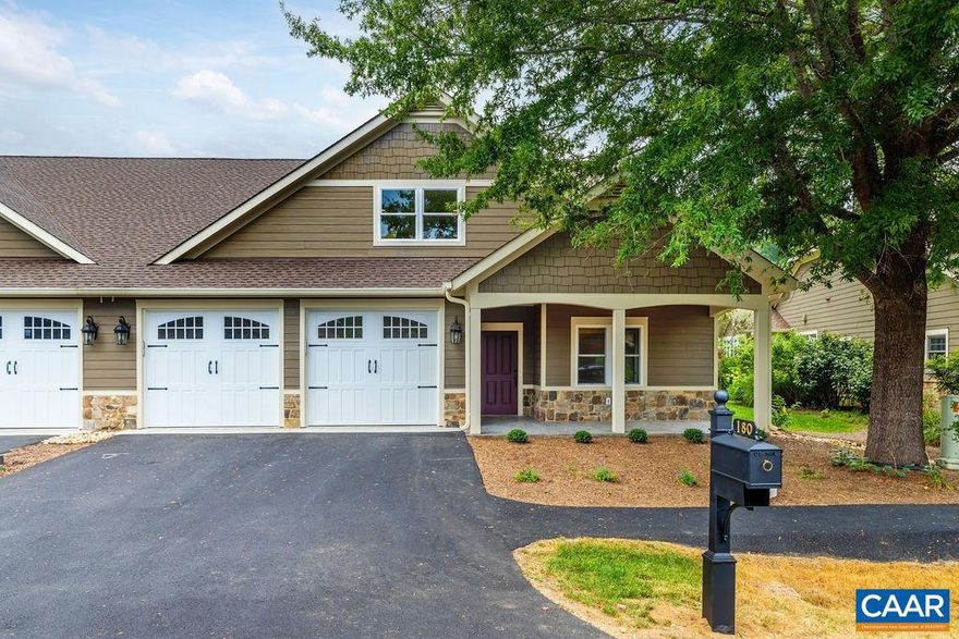 Compared to most original Rosewoods, this brand new build has an upgraded, modern floor plan and more square footage along with an additional bedroom and an additional bathroom. Not only does this property have an attractive floor plan with ample light, it's also been upgraded to have hickory flooring on the main level. The kitchen and living room/fireplace have been customized and enhanced. This gorgeous property will wow you with the wide, bright, beautiful spaces. With low property maintenance as part of the Rosewood Village Association and this particular home being new, this property is an obvious choice for its ease of ownership. Rosewood is the most walkable to the farmers market and Tuckahoe Clubhouse. It's also a nice walk to the Golf Clubhouse, Stoney Creek pool/gym/tennis, Iron and Ale restaurant.,Granite Counter,Wood Cabinets,Fireplace in Living Room