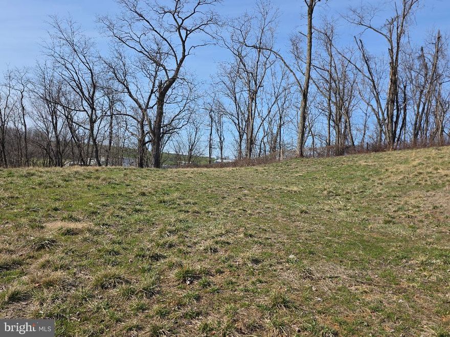 ELEVATED HOME SITE LOOKING TO THE WEST AND OVER VIEWING THE LITTLE ANTIETAM.PUBLIC WATER AND SEWER HOOK UP AVAILABLE. 2.82 ACRES IN THE BORO BUT PRIVATE, COST TO HOOK UP TO WATER AND SEWER FROM BORO IS $9,360.00,