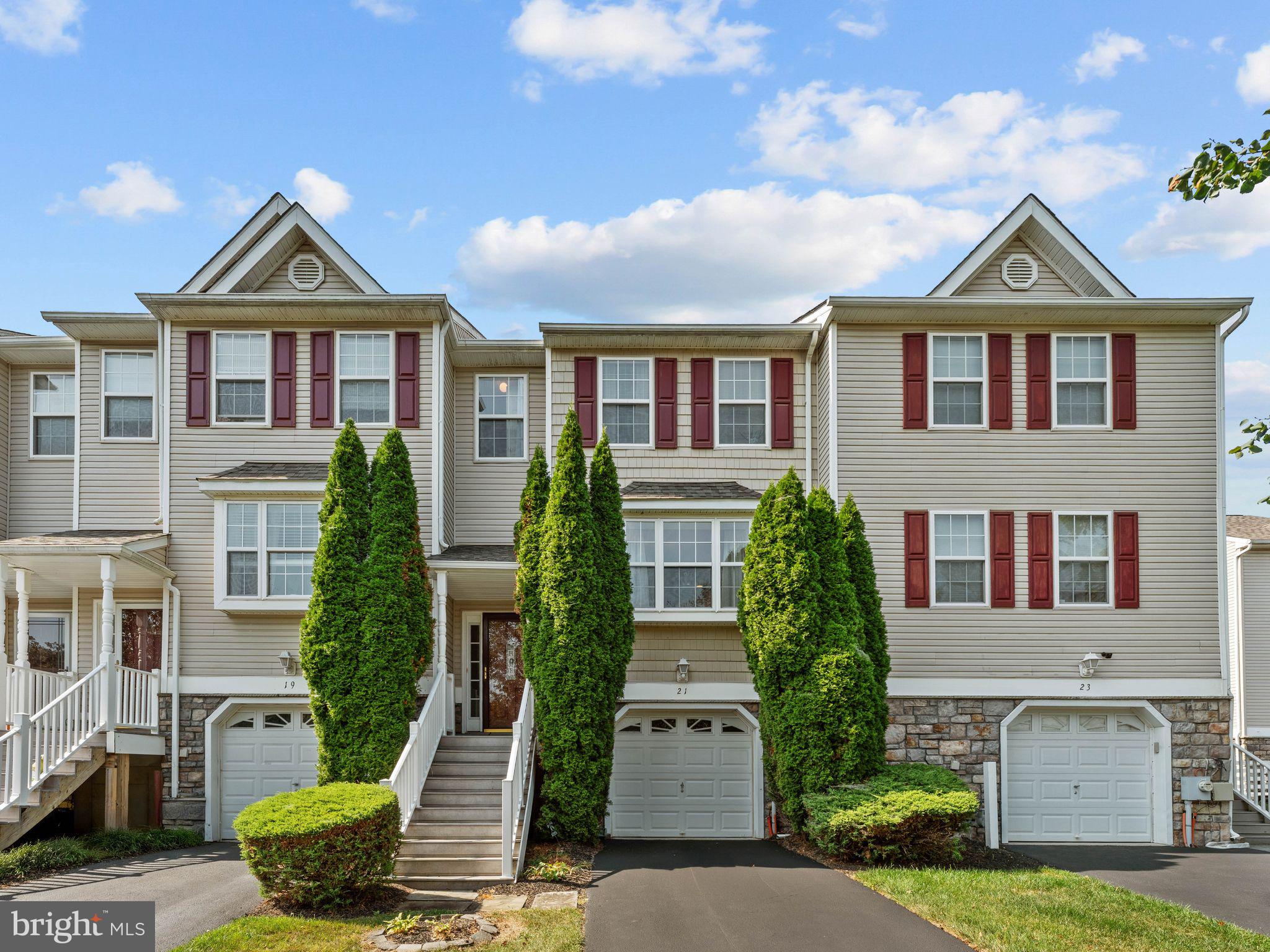 Welcome to 21 Hoag Lane, a move-in-ready gem perfectly positioned in one of the most sought-after locations within the beloved Trotter’s Run community. This is more than just a home—it’s a lifestyle.
From the moment you arrive, the pride of ownership in this meticulously maintained neighborhood is unmistakable. Lush landscaping, newly recoated driveway, quiet streets, and friendly neighbors who wave as you pass—this is the kind of place where people want to stay.
Step inside to find a bright and open floor plan, where natural light dances across engineered bamboo floors and soaring ceilings create a grand yet inviting atmosphere. The expansive living room easily accommodates oversized furnishings while maintaining a clean, uncluttered feel. A custom double-sided fireplace subtly separates the living and dining areas, setting the tone for cozy nights or elegant entertaining.
At the heart of the home, the gourmet eat-in kitchen dazzles with gleaming granite countertops, newer stainless-steel appliances (gas stove 2021, microwave 2025), and direct access to a spacious deck—perfect for summer barbecues, sunset dinners, or watching the kids play in the private, level backyard below.
Entertain with ease thanks to a beautifully located powder room and seamless indoor-outdoor flow. Whether it’s a casual gathering or a lively game of horseshoes on the lawn, this home delivers unforgettable moments.
Upstairs, discover an extra-wide hallway leading to three generously sized bedrooms, a full bath, and convenient laundry and linen closets. The primary suite is a true retreat, featuring dramatic vaulted ceilings, a massive walk-in closet.
Downstairs, the basement with garage access offers endless possibilities—think second living room, home gym, office, or even a 4th bedroom. With abundant storage and space to grow, it’s a level that adapts to your lifestyle.
Upgrades include: **not sure if refrigerator stays yet Stainless-Steel Refrigerator (2021) **
New roof with transferable warranty (2023)
Nest Smart Thermostat (2018)
Water heater (2019)
Garbage disposal (2020)
Automatic garage door opener (2017)
Located directly across from guest parking and just steps from community green space, this home checks every box. Stylish, spacious, and lovingly maintained, 21 Hoag Lane is a rare offering—and homes in this part of Trotter’s Run do not last.
Don't miss your chance to make this stunning residence your own—schedule your private showing today before someone else does.
