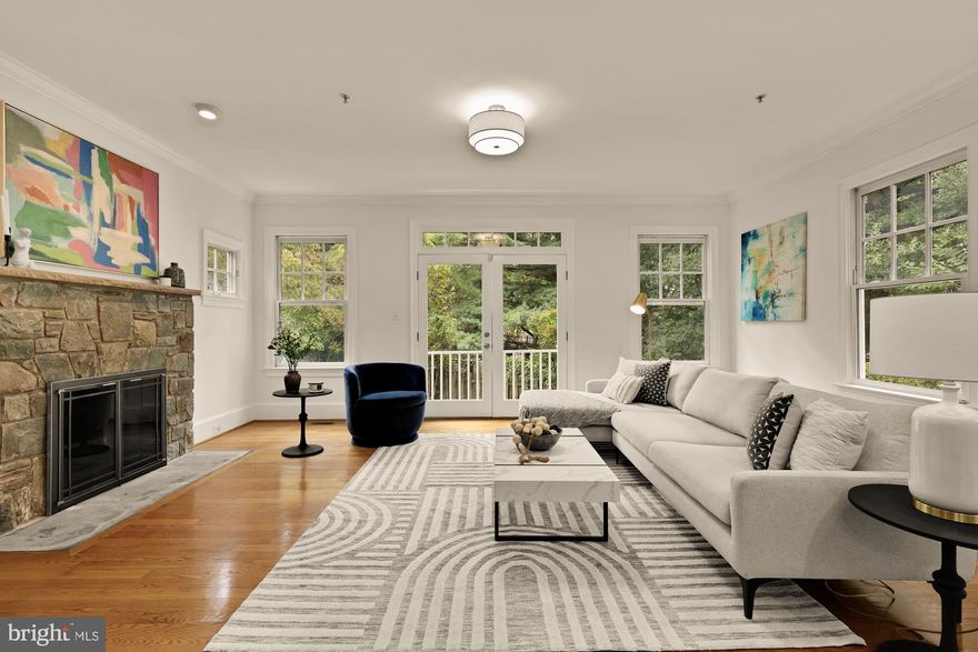 Welcome to 5301 McKinley Street, where thoughtful design meets Bethesda's ultimate walkable lifestyle. This beautifully updated home offers the perfect blend of entertaining space and private retreats across four thoughtfully designed levels. The heart of the home features an open kitchen with brand new quartz countertops, white shaker cabinets, and stainless steel appliances that flows seamlessly to the family room - with peaceful views backing to the Crescent Trail plus a convenient side entrance from the driveway making grocery runs a breeze with your detached car garage.
The main level's two fireplaces and dedicated office create the perfect work-from-home setup, while the walk-out basement with new LVP flooring extends your living space with two great rooms, a bedroom, and full bath opening to a stone patio - ideal for entertaining or quiet mornings with coffee. Upstairs, four bedrooms each offer privacy with their own bathrooms, including a stunning master suite with cathedral ceilings and a beautifully renovated double-sink bathroom (2022). The spacious fourth floor features built-in bookcases, cathedral ceilings, and a charming window bench, while the fourth floor offers a large bedroom with full bathroom - perfect as a guest suite, home office, or your young adult's private sanctuary.
With two-zone HVAC systems both replaced in 2021 and 2022, comfort is guaranteed year-round. But the real magic is stepping outside your door into one of Bethesda's most coveted locations. You're just steps from the Bethesda Crescent Trail for morning runs or evening strolls, walking distance to both Bethesda and Medical Center Metro stations, and minutes from NIH. Your daily errands become pleasant walks - Trader Joe's, CVS, Harris Teeter are all nearby, plus you can stroll to the Bethesda Farmers Market on Sundays and enjoy dinner at Bethesda Row. With easy access to 270 and 495, you have the best of both worlds: a walkable neighborhood lifestyle with seamless connectivity to the wider region.
This isn't just a home - it's your gateway to the Bethesda lifestyle you've been dreaming of.