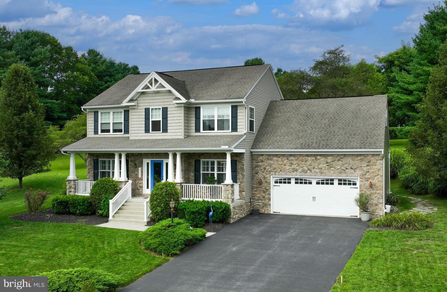 THIS WEEKEND ONLY - $5000 SELLER CREDIT! Don’t miss this opportunity to own this meticulously cared for home located in the popular Russett Farms neighborhood. Overlooking the peaceful pond and just minutes to the PA/MD line - ideal for the commuter. Upon entry, the main level boasts gorgeous hardwood flooring throughout the foyer, living room, and dining room. The chef in the family will love the kitchen that includes stainless steel appliances and a breakfast area with a sliding glass door that leads out to the patio. Open to the kitchen, is the cozy family room that is highlighted by a gas fireplace. The upper level offers both space and functionality with a laundry area, guest bath, three guest bedrooms, and a primary suite. At the end of a long day, retire to the en suite bathroom with a soaking tub and walk-in shower. The primary bedroom also offers a separate dressing area with a walk-in closet. The lower level is ready to be finished for extra living space. The oversized two car garage offers plenty of area for your vehicles and storage.