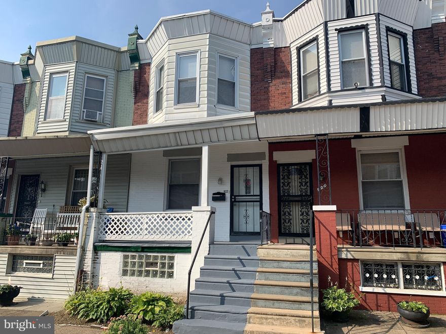 As you approach the recently painted, covered front porch, one can appreciate the exterior of this updated Kingsessing Home. The first floor boasts updated LVL flooring, Fresh Paint, and NEW kitchen appliances. The second story features a nice bathroom with an updated shower and modern white vanity. The basement features newer mechanicals (hot water heater 4/2022) and access to the rear of the property. Home is available for immediate delivery.