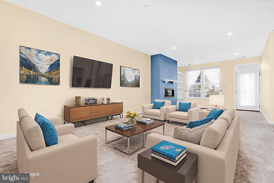 Welcome to this light-filled, move-in ready 3-bedroom townhouse! The main level offers an inviting layout with an updated kitchen featuring granite countertops and stainless steel appliances, a bright living room, and a dining area accented by a cozy fireplace. The main-level primary suite includes a full bath with double sinks and a spacious walk-in closet for added comfort. Upstairs, you'll find generously sized bedrooms and ample storage. Enjoy the convenience of a two-car garage and wonderful community amenities such as tot lots, bike trails, a swimming pool, and a clubhouse. Perfectly situated near major commuter routes, this home is a true commuter’s dream!