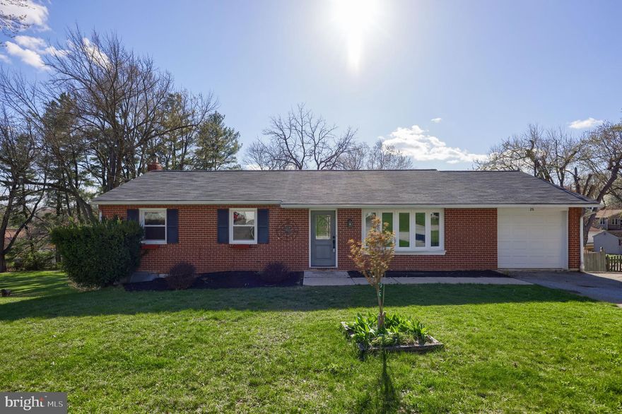 OPEN HOUSE SATURDAY from 12-2! Move in ready rancher in Southern York! One floor living with additional finished lower level for extra living space! The exterior offers a spacious fenced in backyard with a covered patio, maintenance-free brick exterior, and a new roof! Enter into the spacious living room with hardwood flooring, exposed wooden beams on the ceiling, and a bay window. Adjacent to the living room is the kitchen and dining area. The kitchen features upgraded appliances, cabinetry, and quartz countertops. The dining area includes a breakfast bar and breakfast nook. Three bedrooms - with hardwood flooring and plenty of closet space, and a full bath complete the main level. The lower level features an open layout with LVP flooring and access to the covered patio. A full bath with a jetted tub and a fourth bedroom are located on this level. Great location - close to restaurants, shopping, and local amenities. Easy commute to I-83 and the PA/MD line.