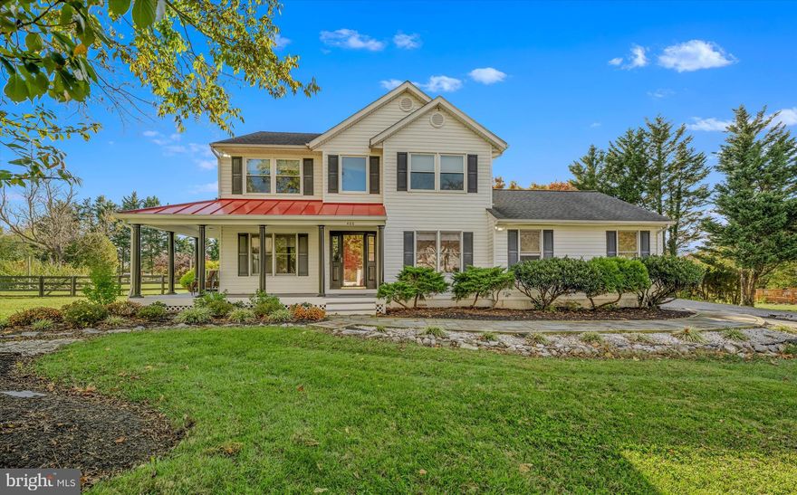 Nestled on 1.28 picturesque acres in Harpers Ferry, this beautifully maintained home offers over 2,600 square feet of finished living space with 5 bedrooms and 3.5 bathrooms, featuring a main level with a formal living room, dining room, family room with a cozy wood-burning stove, a breakfast nook, kitchen with large pantry, half bath, laundry room, and a spacious screened-in porch perfect for enjoying the tranquil surroundings; the upper level includes 4 bedrooms including a generous primary suite with a luxury bath and soaking tub plus an additional full bath, while the finished basement provides a large rec room with a wet bar, a 5th bedroom with a full bath, and a huge storage area; outside, enjoy the patio, vegetable gardens, and beautiful yard, along with both a 2-car attached garage and a 2-car detached garage/workshop for incredible parking and hobby space.