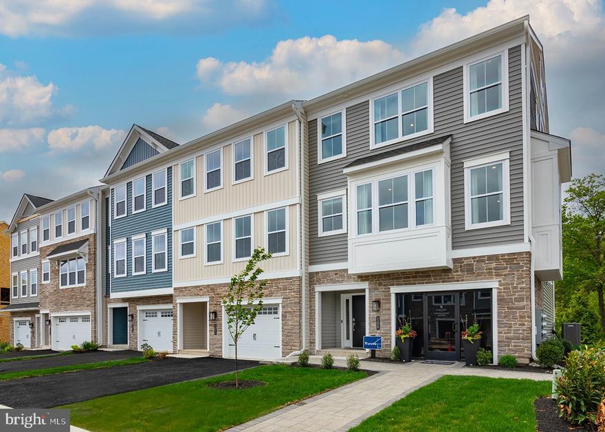 Ready to Move In, Discover modern living at its finest in this stunning, brand-new 3-bedroom, 2.5-bath townhome in the highly sought-after Sterling Walk community in Lansdale, PA. Nestled within the acclaimed North Penn School District, this 2097 sq ft open-concept home offers luxury, convenience, and a vibrant lifestyle—perfect for families or professionals seeking a fresh start.
Sunlit main floor boasts a spacious living room flowing seamlessly into an eat-in kitchen, perfect for entertaining or cozy nights in.  Kitchen features sleek stainless steel appliances, gourmet cabinets, a large granite island for breakfast and meal prep, gas cooking vented outside, and a generous dining area.  Maintenance-free deck off the kitchen, ideal for evening relaxation or BBQ parties.  Located behind the 2-car garage, perfect for a home office, game room, or extra living space. Top-floor master bedroom with cathedral ceiling, walk-in closet, and a spacious ensuite bathroom featuring dual sinks and a relaxing shower with a built-in seat. Two additional bedrooms and a well-appointed family bathroom on the top floor.   Washer/dryer also  located on the bedroom level for ultimate ease.  Attached 2-car garage with additional driveway space and guest parking spaces in the community.
Situated along Broad Street in Lansdale, Sterling Walk offers unbeatable access to vibrant dining, plentiful shopping, and exciting outdoor activities. Just a short walk to the nearby train station, commuting is a breeze. Enjoy trendy restaurants, local boutiques, and nearby parks, all within minutes. The thriving community vibe and proximity to top-rated schools make this an ideal spot to call home.