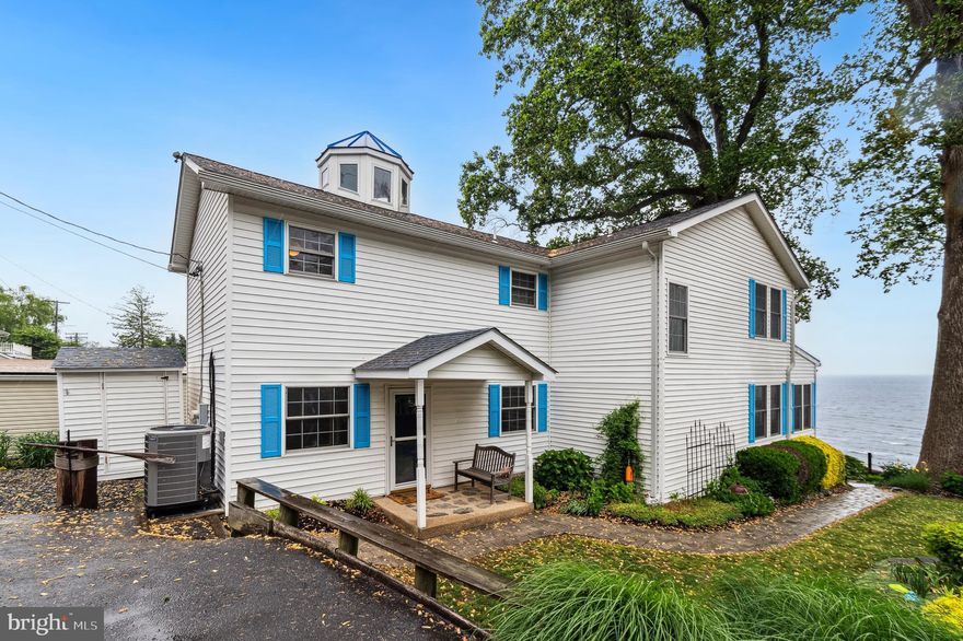 $25k Price Reduction and what a great deal! Come grab it before it's gone! Great primary residence or vacation home. This beautiful home has endless Chesapeake Bay views—beach life! This area of Chesapeake Beach is referred to as the Campground. Renovations were done in 1998, 2003, and another within the last 7 years. Home is upgraded throughout with unique touches, some of which include nautical tile and is painted bright and brilliantly throughout. 

The Living Room and Dining Room are wide open, overlooking the Bay. Perfect for entertaining and enjoying family and friends. The Kitchen is Beachy with quartz countertops and stainless steel appliances, and overlooks the Dining/Living Area. All the Bathrooms are tiled beautifully with Granite countertops. A total of 4 Bedrooms (generously sized closets)  and 3 upgraded Full Baths! 

The 2 front Bedrooms overlook the Bay, and the 4th Bedroom has bay views. The Primary Bedroom Suite is on the back side of the home, and has a unique cupola, Primary/Master Bath, and Closet- Beautiful bright and happy raspberry colored painted room! There is a back spiral staircase off that Bedroom for easy access to the lower/main level. 

The exterior offers beautiful waterfront paver patios, walkways, and a 3-car parking pad. There is also additional parking in the gravel area by the shed, street parking around the corner from the home and alley parking across from the parking pad.  The big, beautiful, mature, trees offer great shade on hot days and do not block your Bay View! These beautiful trees cannot be removed because of the Critical Area. They protect against erosion, the watershed, as well as the sun, and wind.  

Plenty of time still to move in and plan your 4th of July party with front row seats to all the local Fireworks over the Bay! It's AMAZING to sit outside on a clear day, see Tilghman's Island, and the Bay Bridge. 


**** Brownies Beach is in walking distance and only 8 houses away. The beach entrance is also where the lower end of the boardwalk ends and begins! So basically, when leaving the home, hang a left to go to the beach or hang a right (also about 8 houses down) to access the boardwalk. The boardwalk will even take you to the Rod &Reel Resort area.  Envision morning walks/runs on the Chesapeake Bay, walk to dinner/drinks, and to the beach. This is beach living at it's FINEST!  Also enjoy the  other small town area festivities in North Beach-farmers market, 1st Fridays, fishing pier, local restaurants, etc.

Very convenient to PAX River and Joint Base Andrews. It's also within 45 min of Northern VA and 40 min from DC.