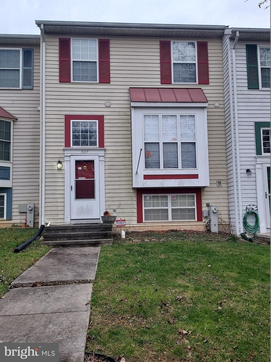 Nice 3 level townhouse ready for a new owner. This property is great for a new buyer who wants to put their own touches on it.  Solid but it does need some cosmetic updates. 3 bedrooms and 1.5 baths. Full lower level with a finished family room area. Large living room with a dining area and a nice sized kitchen. Sliders off of the living room lead to a rear yard and patio. Sold as-is. Buyer to pay all transfer & recordation taxes.