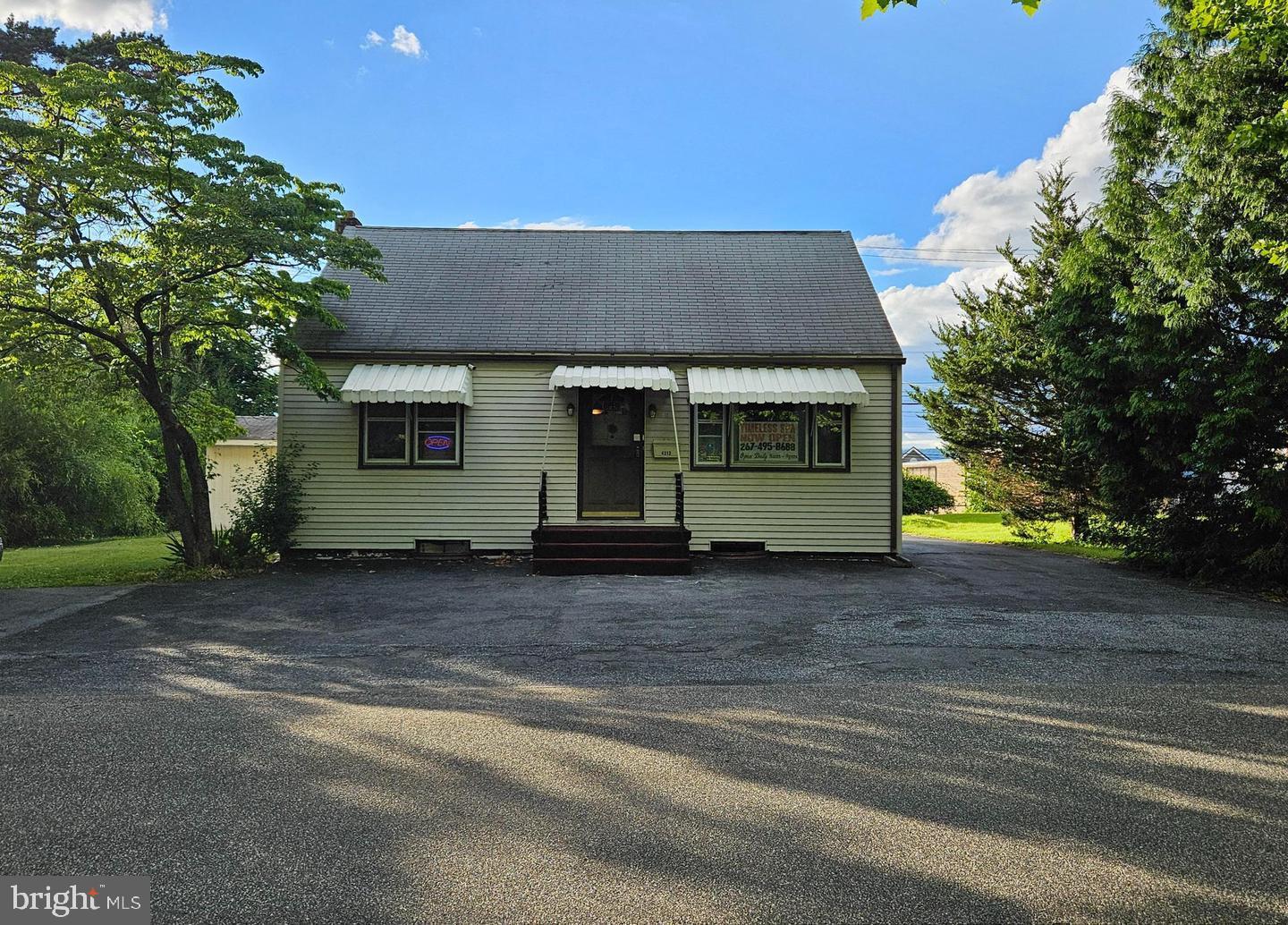 Commercial/Residential building located in Colonial Park one block from Rt 22/Jonestown Rd right off I 83. It is currently rented to a professional spa for health related services with lease in place. The tenant pays all of the utilities and is responsible for lawn care and snow removal. It has a finished 969sqft finished basement with walk out stairs. The building is in good condition and has ample straight in parking in the front to the entrance. It has an asphalt driveway, which is in good contrition, that goes through the property to exit the to the alley. There are 3 additional large storage buildings for additional income. Garage, 520 sqft, has been converted to a finished space, heat & AC, water line, sewer available, 520 SF potential rent $500 / month as is or converted to a studio apartment $800 per month. Unit 1 rent potential $200 / month. Unit 2 rent potential $300 / month, both have electric.
Property is being sold "As is".