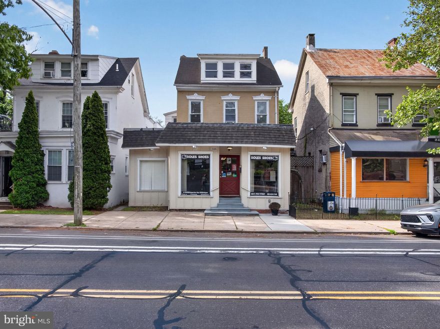 OUTSTANDING INVESTMENT OPPORTUNITY IN POTTSTOWN!

Ideally located directly across from the prestigious The Hill School, this charming mixed-use property offers immediate income and long-term upside. Fully leased and well-maintained, it’s a turnkey addition to any investor’s portfolio.

The commercial storefront is occupied and operating as a retail space, generating $975/month in rental income. The spacious 3-bedroom, 2-bath residential unit is currently leased at $1,550/month (below market value). Current tenants are on a month-to-month lease. Residential space is Section-8 approved.

Beyond its current performance, the property presents exciting value-add potential. Property as the ability to be converted into two units with Architectural plans being submitted to the township—offering future expansion and increased income for the next owner.

Additional features include a generously sized rear yard and off-street parking, adding convenience and appeal for both residential and commercial tenants.

Don’t miss this rare opportunity in a highly desirable location—schedule your tour today and secure a property that delivers both immediate returns and future growth potential!

I have several lenders lined up to assist with the purchase of this mixed-use property.