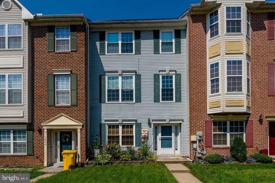 Stylish 3-level townhome filled with natural light and modern updates throughout. The main level features an eat-in kitchen with center island, granite countertops, solid oak cabinets, newer stainless steel refrigerator, and pantry. The open floor plan flows into a living and dining area with a gas fireplace and 9’ ceilings. Upper level offers a vaulted primary suite with walk-in closet and beautifully renovated bathroom with double vanity and expanded spa-like shower with modern tile surround, contemporary fixtures, and enhanced functionality, plus two additional vaulted bedrooms and a full bath. The lower level features a versatile rec room, 4th bedroom, Jack-and-Jill full bath and storage area.
Additional highlights include bamboo hardwood flooring, Berber carpet, recessed lighting, ceiling fans, newer windows (2019), solar panels (2018 – lease transfers), and storm door (2021). Enjoy outdoor living with a rear deck, patio, and fenced backyard. Two assigned parking spaces.
Nestled in the desirable Quail Run community, this home is surrounded by tree-lined streets, scenic walking paths, tot lots, and open green spaces. Conveniently located near shopping, dining, Ft. Meade, BWI Airport, and major commuter routes—this home truly offers the perfect blend of comfort, style, and location.