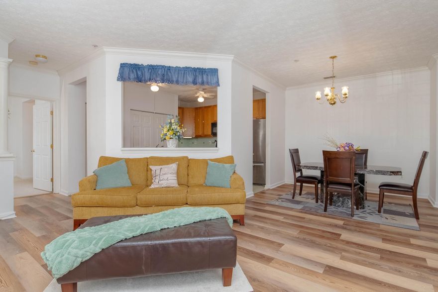 Nestled in the charming Devonshire at White Marsh community, Conveniently located close to commuter routes: US-1, I-95, and I-695 for easy access to downtown Baltimore. Easy commute to Target, Merritt Athletic Club, Best Buy and other favorite amenities. This inviting garden-style unit offers elevator access and a perfect blend of  other comforts and conveniences. Spanning 1,334 square feet, the well-designed layout features plush carpeting and durable vinyl flooring, creating a warm atmosphere throughout. Step inside to discover a spacious primary bath, complete with a tub shower for relaxation after a long day. The thoughtfully designed kitchen boasts modern appliances, including a built-in microwave, gas oven/range, dishwasher, and refrigerator, making meal prep a delight. A convenient pantry provides ample storage for all your culinary needs. Enjoy the ease of in-unit laundry with both a washer and dryer, ensuring your daily routines are hassle-free. The unit is equipped with ceiling fans and an intercom system for added comfort and security. Outside, the community offers beautifully maintained common grounds, complete with sidewalks and street lights, perfect for evening strolls. With an association that covers lawn care, snow removal, and trash services, you can spend more time enjoying your home and less time on upkeep. Parking is a breeze with designated spaces available in the lot. This unit is not just a place to live; it’s a place to thrive.