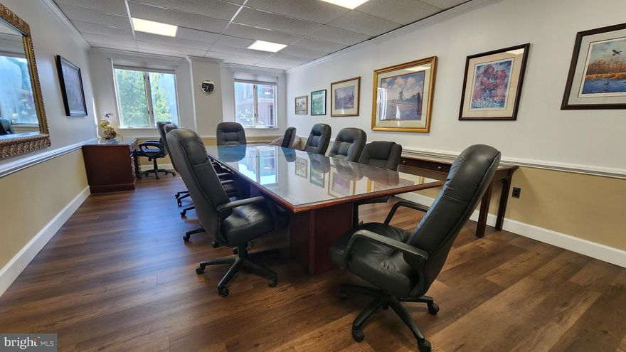 Are you looking for a space to elevate your business presence? Look no further! We present an exceptional opportunity to lease an office in a prime location. This space is perfect for startups or small businesses.
Situated in the heart of Rockville, our office space enjoys easy accessibility to major highways, public transportation, and a variety of dining and retail options, ensuring convenience for you and your team.
It's a Suite 22 ft x 14 ft (308sq ft) with a small closet of about 15sq ft. It shares a reception area with other suites. Furniture can be used by potential tenant or office can be delivered completely vacant. Current tenant is in the process of vacating the unit. Unit available 12/01/23.
The building also offers secure entry, ample private garage, free wi-fi, kitchen and conference rooms.