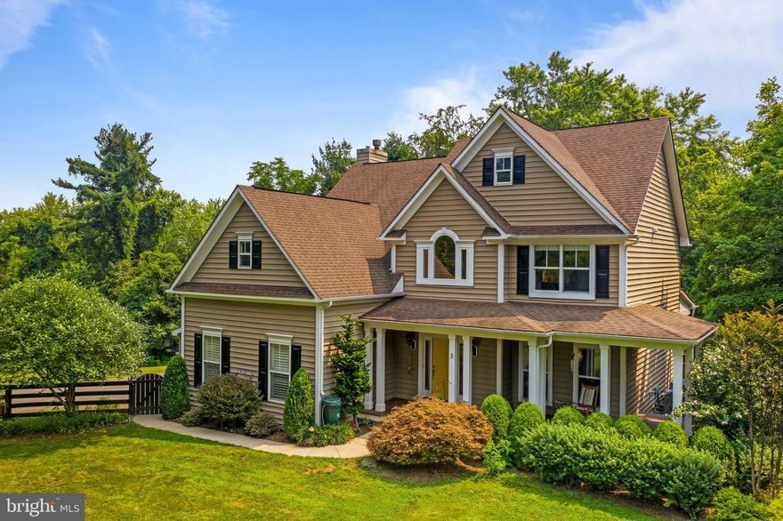 Please see video and iGuide 360/3D tour and floor plans in the Virtual Tour tab!  Showings will start Friday, July 23.  Features, Updates, & Systems information will be located in the Documents tab, not enough room in the remarks to list everything this home has. NO HOA. Situated at the cul de sac of a private lane, well off the main road. Gorgeous, "shows-like-a-model-home", custom built home on a premium half acre lot. Built in 2006, a professional designer refresh was recently done to up level all that this home offers. Reclaimed wide plank hardwood floors, newer carpet, detailed millwork and trim, updated lighting, 9ft ceilings main/lower level, and a BRAND new 2021 primary bath renovation. But what you might notice first is the fantastic and lush lot that backs to trees and no other home.  Mature landscaping, trees, and hardscape make you feel a world away from NVA's hustle and bustle, but you have Xfinity and Fios options here! (home was also hardwired for tech by builder and has multimedia jacks througout) Several outdoor living spaces to maximize your enjoyment of the setting: patio with pergola, wrap around front porch, covered back porch, separate grilling deck, firepit area. Playhouse has its own deck, swings, rock climbing wall, and a zipline! Beautiful open concept kitchen with white cabinetry, granite, custom tile backsplash, island with seating, and stainless appliances.  Primary suite has bonus room space, tray ceiling, and custom trim.  Completely new bath has stand alone soaking tub, a smart mirror, and frameless glass shower with rain head. You'll find many custom details throughout the entire home.  Lower level is a walkout with windows, and has plumbing rough in for a wet bar, den/guest space (could be 5th bedroom if window enlarged), and a full bath. Buy with confidence! Appleton Campbell Membership Value Program through July 2022 transfers to new owners and gives you peace of mind for major systems (heating, cooling, plumbing, electrical).  (HVAC has been consistently seasonally maintained and plumbing safety inspection done Feb 2021) 2017 HVAC and 2018 water heater (see Documents tab), new washing machine.  Property is board/wire lined fence in the front yard as well as having invisible pet fencing on perimeter.  Oversized garage with storage. Ultra convenient to Rt 7, walk to diner, Round Hill grocery (ice cream!), and less than 5 minutes to Round Hill Aquatic Center and Franklin Park!