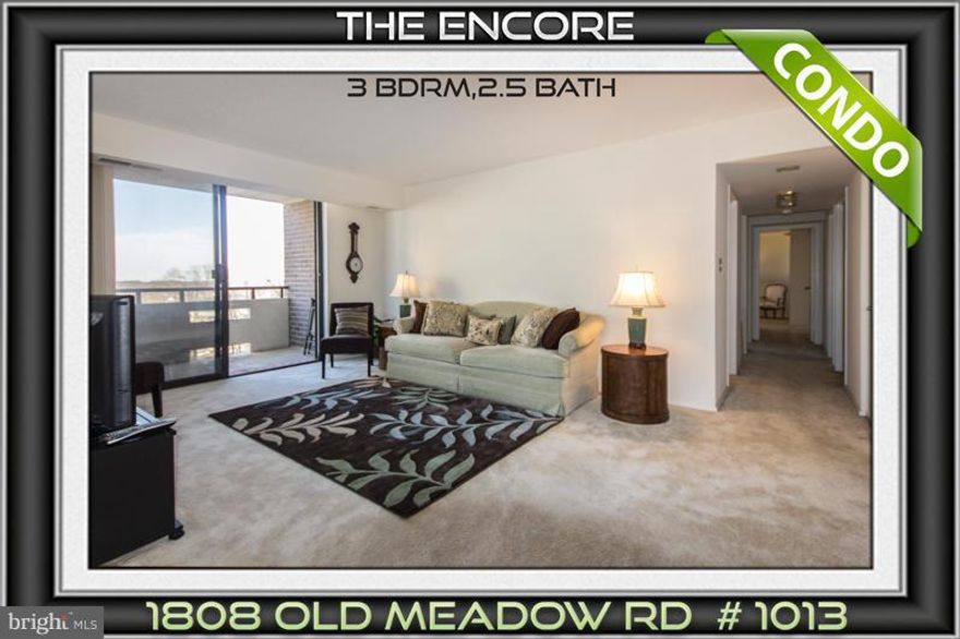 RARELY AVAILABLE - LARGEST MODEL TYPE (1574 SQU. FT.)-3BR/2.5BA-FABULOUS CORNER UNIT - FACING FRONT OF BUILDING w/ VIEWS OF TYSONS/METRO SILVER LINE/SUGAR LOAF MOUNTAIN!!--FROM SIDE WINDOWS OR WRAP AROUND PORCH!...KITCHEN UPGRADED, MASTER BA IMPROVED, SEPARATE LAUNDRY ROOM w/ FULL SIZED WASHER & DRYER-3 BR'S ALLOW FOR HOME OFFICE,....please call Tim Walsh with Remax Premier with any questions.