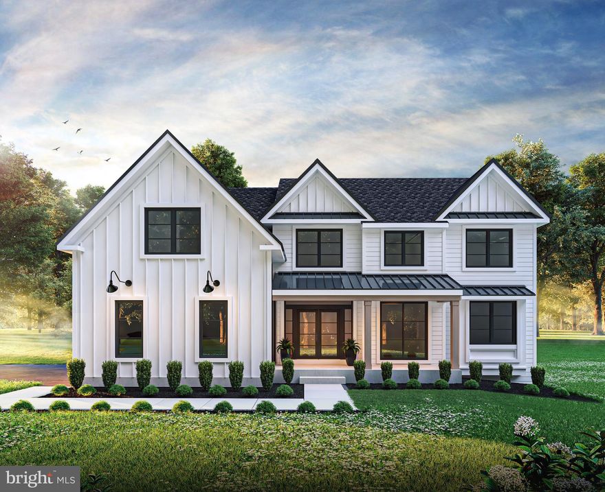 Quick Delivery 7/2023.  Contact Listing agent on the Builder's SPECIAL to help buyers with a Buydown of the mortgage interest rate** OR a Seller credit. Your opportunity awaits to bring your style to life by choosing interior finishes. Customization available at no additional cost to buyers. Exquisitely detailed and thoughtfully designed, this new 5200±  sq. ft.(basement level included in this figure)  sits at the end of the cul de sac. The stunning new construction is surrounded by nature. Home is equipped with SMART Technology and Audio Sound System throughout, great for entertaining. Customizable options available are: Kitchen Cabinetry, Kitchen Countertops, Flooring, Tile and much more.The home offers 4 bedrooms, 4 full bathrooms, and one powder room (including the finished lower level). Contemporary aesthetics balanced with traditional architecture and modern functionality. A 2-story, foyer opens to an open concept floor plan including living room, family room with fireplace, breakfast area, kitchen, and formal dining room. The gourmet kitchen includes top-of-the-line appliances, is spacious and great for entertaining. Kitchen leads to a pantry and mudroom with custom built-ins which leads out to the 2-car garage with 2-story ceiling height to accommodate a future car lift. All bedrooms are well-appointed with the master suite offering a dressing room and two walk-in closets and a fireplace. The Master bathroom features include: a Dual Shower head system with hand held, floor-to-ceiling honed marble, freestanding tub with seamless glass door.The finished lower level is expansive, showcasing a wet bar area and a theater ready for future completion. A full bath with a walk-in shower is located in the lower level. The home also offers Pella Clad & Wood Architectural Series Windows Black-on-Black, and 8″ white oak flooring throughout the home. The exterior amenities are equally luxurious featuring professionally manicured landscape, covered porcelain pavers terrace with 2 two outdoor porches with a fireplace. A Natural Setting yet ideally located at a short driving distance from Chestnut Hill, Plymouth Meeting and King Of Prussia. Photography are of a new construction home with similar floor plan. Home specifications available upon request. Pool permit READY, Pool NOT included.