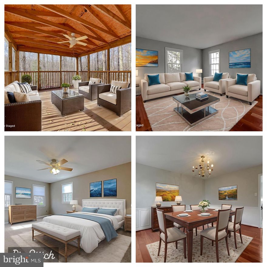 Location, Location, Location!  Easy commute to Joint Base Andrews, NAS PAX River, NSWC IHD, Dahlgren Naval Base, Joint Base Anacostia-Bolling and The Pentagon!  With new carpeting installed and the entire home professionally cleaned, this one is the definition of MOVE IN READY. Looking for closet space?! Look no further! Located in sought after Clark's Run Subdivision, this home has ample storage space for all your Holiday Decor. You'll LOVE the many upgrades throughout including: renovated kitchen and bathrooms (2020), Anderson Windows, Roof with gutter guards (2018), Hot Water Heater (2023), Upgraded Electrical Service, Comfort Height Toilets and MORE. Arguably one of the nicest lots in the neighborhood, this home sits on just over an acre and backs to the Clarks Run Nature Area. Come relax and enjoy the view of the mature trees as you sip coffee on your back deck! Ductwork was cleaned in September 2025. Nothing to do, but MOVE IN. Schedule your showing before it's gone!