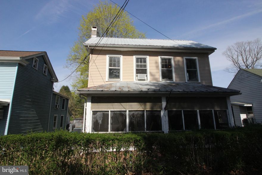 Quintessential Bucks County small community home found in Bridgeton.  These homes do not come up for sale very often. AS-IS Sale!! This is a total rehab property, but appears to be sound and good bones.   Located within walking distance of the Delaware River and bridge to NJ.  The potential for a weekend getaway, or investment property.  *Cash Sale*