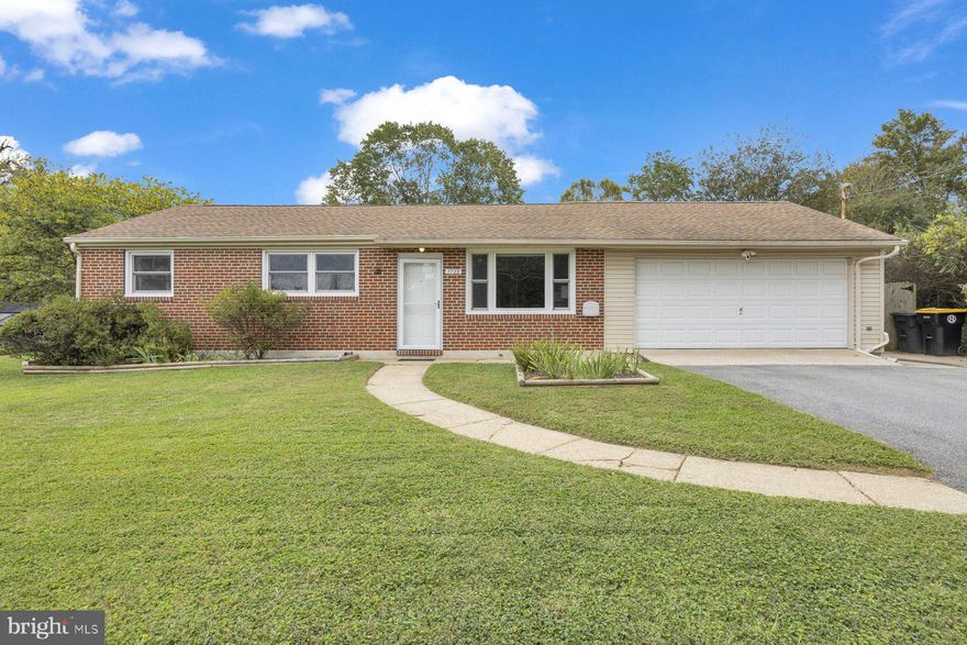 Beautifully maintained and move-in ready 4BR/2BA Rancher located on a sprawling lot in the quiet neighborhood of Spout Hill Manor.  There is plenty of parking in the wide driveway just outside the attached two-car garage.  Make your way past a beautifully landscaped front yard and open the door into your forever home.  Step inside a home filled with natural light and crown moldings.  The main living space features a large living room with a pass through window into the dining area and kitchen.  The kitchen boasts plenty of cabinets including a double pantry cabinet, stainless steel appliances, butcher block countertops with a tiled backsplash, and a stainless sink under a window.  Tucked behind the kitchen is a laundry/mudroom, and access to the garage.  Down the hall are two sizable secondary bedrooms, a full bath, and a primary suite.  The primary offers a stunning view of the backyard, double sliding doors, a large walk-in closet with custom organizers, and a private en suite features a double sink vanity and a large walk-in shower.  The yard is a homeowners oasis featuring a large covered patio with a vaulted roof and ceiling fans that overlooks the in-ground pool and additional patio.  In addition, the side yard features green space and a storage shed.  This home is move-in ready, ideal for any new homeowners, and is located in close proximity to shopping, restaurants, and commuter routes.