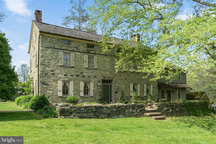 Rarely does a property with the great historical significance of Fair Meadow Farm come on the market! On September 11, 1777, the opening shots of the Battle of the Brandywine were fired from this farm at the Continental Army centered around the Birmingham Friends Meeting. Now set on 28.5 acres, the farm features a seven bedroom, four full and two half bath serpentine home, a large stone Bank Barn, four car garage, greenhouse, several outbuildings, pool, magnificent trees, and beautiful gardens. The oldest section of the home dates to 1740 with later 1802 and 1937 additions. Highlights of the home include: the spacious Living Room was with two fireplaces, one of which was a deep cooking fireplace with the original crane; the large Dining Room; the Library, Office, and elegant Foyer; the Waterbury Designs cabinets in the pantry and high-end Kitchen; and the large Master Suite with a Sitting Room with plenty of book shelving (could be an additional bedroom or nursery), a Master Bedroom, Dressing Area, and Full Bath - another Waterbury Design creation! Three additional bedrooms (one with an en-suite bath) plus a Hall Bath on the second level and a further three bedrooms, a play area, and a beautiful full Bath on the third level complete the home. Heating is provided by a high efficiency furnace (3 zones) and the home is fully air conditioned (4 zones). The magnificent serpentine bank barn (60'x40') houses numerous stalls, a heated bathroom, and a 20'x40' heated/air conditioned workshop. Other farm amenities include: a Greenhouse (1996) with automatic venting and cooling; a "Playhouse" all-purpose building with a seasonal bathroom and running water; a four car Garage that was the original Carriage House; a lovely heated swimming pool (2008) that is beautifully and privately set; and a picturesque 5/8 acre spring fed pond on the east side of the house. The property is blessed with a magnificent assortment of mature specimen trees including a 300 year old sycamore near the pond. Adding to all this are private, restful places to sit and relax with a book and soak in the beauty of this peaceful country oasis. Highly ranked Unionville Schools, convenient to Wilmington and the Route 202 corridor, and 30 minutes to the Philadelphia Airport - this property has it all! If you are looking for a stellar, historically significant property that has been well-loved, look no further than Fair Meadow Farm.  Taxes can be lowered to approximately $12,500 by moving property from Act 515 to Act 319.