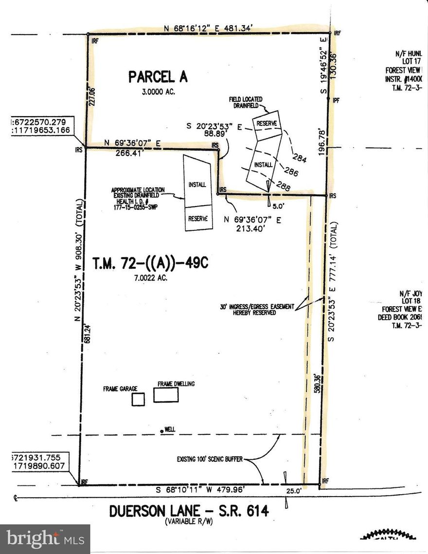 Rare Find!! Three acre parcel ready for your new home! Soil work completed in 2017 by M&M Soil Consultants shows approval for a  4-bedroom conventional system with a reserve. Call or email for a copy of the survey and soil work.