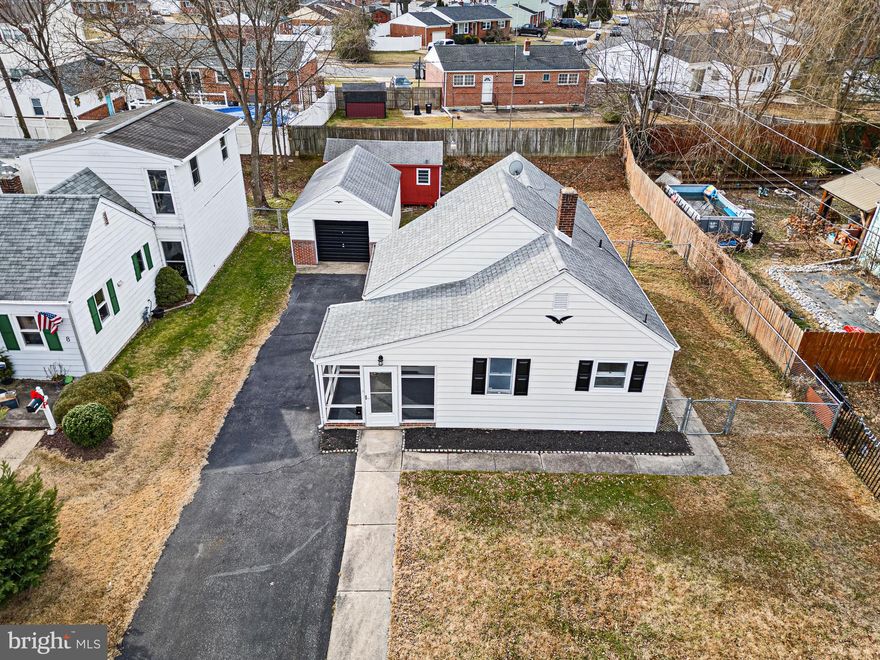 Welcome to 6 Lasalle Ave in New Castle's popular Wilmington Manor Gardens neighborhood!  This newly renovated 2BR/1BA rancher with a detached 1-car garage is truly move-in ready and waiting for its new owners. Step inside to find brand new flooring and fresh paint throughout, creating a warm and welcoming feel from the moment you enter.  The spacious living room flows seamlessly into the dining area and continues into the well-appointed kitchen featuring gas cooking—perfect for owners who love to cook or entertain. The kitchen features new stainless steel appliances, white cabinetry, new countertops, and LVP flooring.  Adjacent to the kitchen is the utility/mechanicals room housing a new stainless stackable washer and dryer along with the HVAC and water heater, plus convenient access to a fenced side yard, ideal for pets or play.  Both bedrooms are generously sized with ample closet space.  At the front of the home, enjoy the charming screened-in porch, a cozy retreat to relax in any season.  The full bathroom has been nicely updated with newly glazed tile, a new vanity, toilet, fixtures, and stylish LVP flooring.  The home was also equipped with central air in 2025 offering year round comfort.  Outside, the private backyard has a detached one-car garage and an additional shed, providing plenty of storage space.   Conveniently located near schools, shopping, dining, Wilmington Airport, and major routes including Rt. 141 and I-95, this lovely home offers comfortable accommodations and a quiet convenient neighborhood in one inviting package.  MAKE THIS YOUR NEW HOME TODAY!
