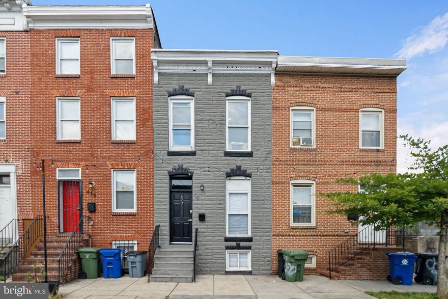 This newly remodeled three bedroom house is located in a nice neighborhood just two blocks from Johns Hopkins Hospital. The kitchen has all new cabinets with granite countertops and stainless steel appliances. There is a laundry room nicely located next to the kitchen for your convenience. Upstairs are three bedrooms located on the second floor along with a full bathroom in the hallway. All utilities are in the basement that is very clean. The large fenced in backyard has a lot of potential to make your own private setting.