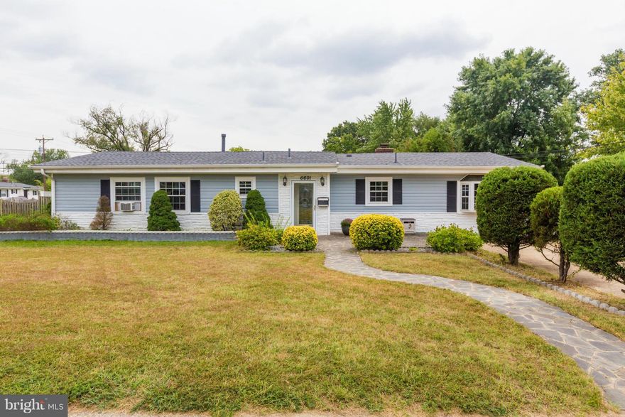 Enjoy the ease of 1-level living on this fenced-in corner lot. Updated bathrooms, stainless steel appliances, crown molding, chair railing, new roof, custom blinds, energy saver windows, over-sized driveway, & abundant storage. Beautiful covered back patio w/ tile flooring perfect for entertaining or putting your feet up.  Walk to schools & Metro.  Near Springfield Town Center, 395, 495, 95.