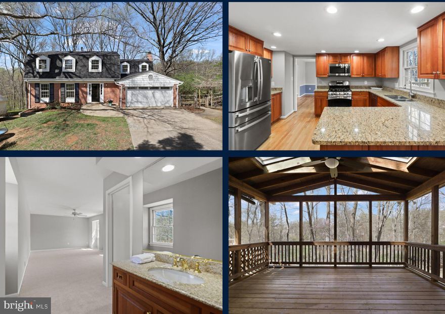 Own a little slice of nature.  Live minutes from the Town of Vienna and be in your own peaceful oasis overlooking Piney Branch creek and the W&OD path.  This home, at the end of the cul de sac off Center Street, backs to the woods with a path leading to the trail.  The interior has been freshly painted and floors refinished.  This center hall colonial has a traditional and very functional layout with living room leading to dining room to kitchen and family room with access to a large sceened porch opening to a back deck.  The kitchen is equipped with soft close cabinets, granite countertops, and stainless appliances.   A freshly painted two car garage is accessible to the family room and steps to the kitchen.   Upstairs, a  newly carpeted primary suite has a large walk-in closet and bath with granite topped vanity and soft-close drawers.  The three remaining bedrooms have ceiling fans, hardwood flooring and share a hall bath.   The large basement is unfinished but ready for your custom layout - with its walk out sliding door, french drain as well as radon mitigation system and a rough-in for a bathroom.  The property is fenced in the back and has an area with a flat pad that could be used for a firepit space or playground equipment.  Location is close to downtown Vienna and reachable along the trail if you do not want to drive.  Home is currently in the coveted Louise Archer-Thoreau-Madison pyramid.   Come see this one soon – the view only gets better as spring comes into bloom!

NOTE: HOA yearly fee is $120 + $330 yearly for the trash/recycle.