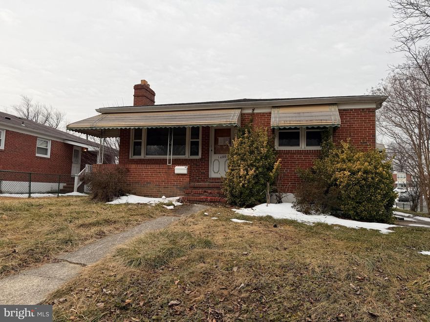Detached brick rancher in Brooklyn, offering space, functionality, and opportunity. The main level features a kitchen, dining area, and living room with a practical layout for everyday living. Upstairs, you’ll find three bedrooms and a full bath, providing comfortable accommodations. The home also includes an unfinished basement, offering storage space or potential for future improvements. A large yard provides plenty of outdoor space for entertaining, gardening, or recreation.  Conveniently located near major commuter routes, shopping, dining, and local parks, with easy access to Baltimore City and surrounding areas. Property is Owned by the US Dept. of HUD. Case Number 241-794963 IE. HUD Homes are Sold “As-Is”. Pre-1978 Properties to include LBP Notices. Equal Housing Opportunity. Seller may contribute up to 3% for buyer’s closing costs, upon buyer request. Seller and Agent are unaware of ground rent status, it is up to the buyer to verify.