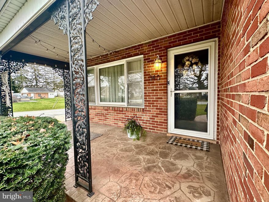 Welcome to this charming all-brick rancher perfectly positioned on a spacious corner lot.  Offering ease of one floor living and timeless curb appeal. The home blends comfort, practicality,  beautiful natural light. The classic brick exterior provide low maintenance durability, while the corner setting gives you added privacy, extra yard space, and a standout presence in the neighborhood. Step inside and find the living area flows comfortably into the kitchen and dining spaces-ideal for everyday living. Outside the yard wraps around the home, giving you multiple options for gardening, outdoor seating or a play area.