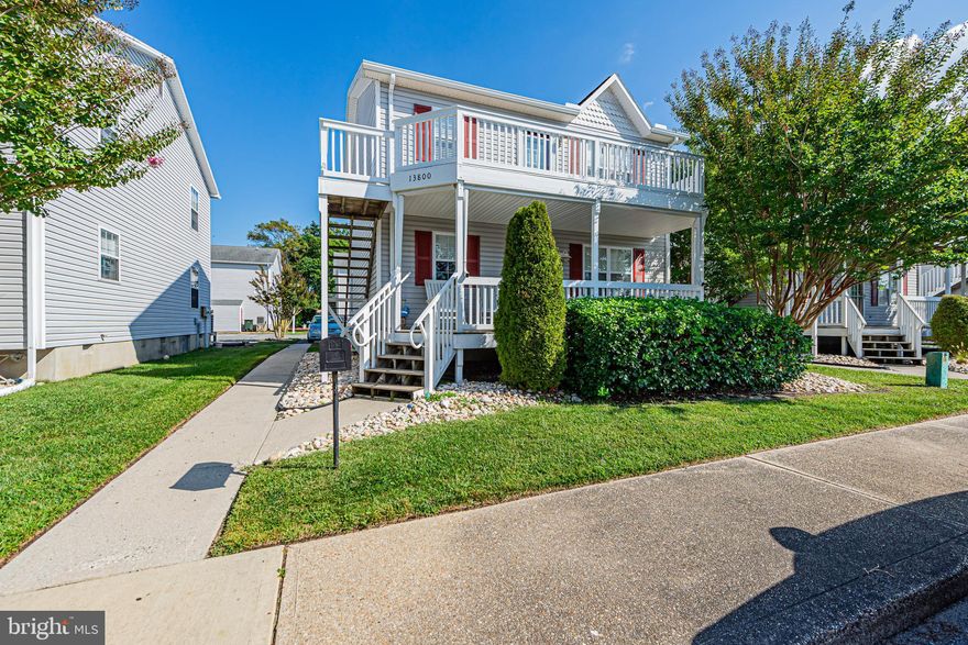 Cute 2 Bedroom 2 bath updated condo unit Located in Caine Woods. ( North Ocean City ) Large front private  balcony .