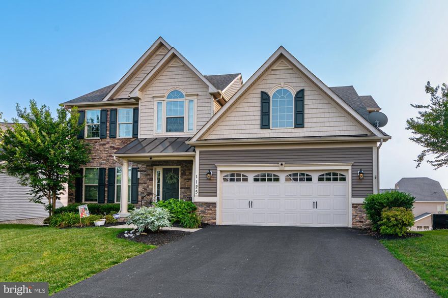 Fantastic 4-5 bedroom home in Brunswick Crossing now for rent! Professionally managed! Open floorplan with hand-scraped wood floors, stone fireplace and main level office.  The office features a closet and is a large enough room to turn into a main-level bedroom if desired. The kitchen has stainless steel appliances and granite countertops, and there are plenty of spaces for dining, both by the gorgeous kitchen island, in the morning room and in the formal dining room. Enjoy sunset views off the large Trex deck. Upstairs, you feel find a spacious primary bedroom with walk-in closet and en-suite bath. There are three more generously sized bedrooms upstairs, a hall bath and convenient laundry room. Unfinished basement, perfect for a gym, hobby and storage. This beautiful home is located right across the street from a park and tot lot and with a quick walk to the dog park just two blocks away. Enjoy the full amenities of Brunswick Crossing, including the resort swimming pool, fitness center, tennis courts, walking trails, beach volley, soccer field and more!  Grocery store, restaurants and other conveniences are part of this community and the MARC train stops right here in Brunswick on the way to DC. Great commuter routes to Montgomery Co and Northern Virginia and Brunswick is located only 20 mins from Ft Detrick. Don't miss this one! Sorry, no cats. Dogs OK.