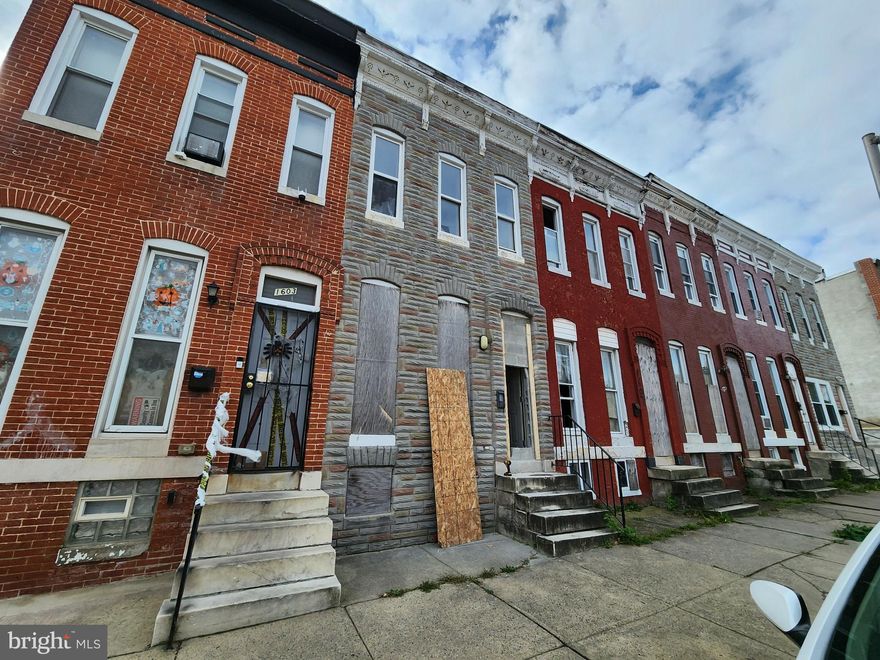 ONLINE AUCTION: Bidding begins 12/15/2025 @ 10:00 AM. Bidding ends 12/17/2025 @ 12:30 PM. List Price is Suggested Opening Bid. Deposit: $5,000.00.

This two-story townhouse is located in the Sandtown-Winchester neighborhood of Baltimore City. Residents can enjoy the nearby facilities and attractions such as the Druid Hill Park, Coppin State University, and Rawlings Conservatory. This property is believed to be vacant. The area provides easy access to the nearest major traffic artery, N Fulton Ave, connecting to other parts of Baltimore.