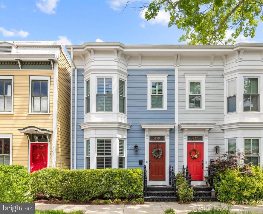 **ALL OPEN HOUSES CANCELED Sellers Accepted an Offer**Nestled in the vibrant Historic Old Town, this impeccable 3-bedroom, 3.5-bath, townhome offers a unique combination of modern luxury and timeless traditional charm. Built in 2020, this residence spans 3 thoughtfully designed levels, each with soaring 9’ ceilings, and hand finished red oak hardwood flooring. From the moment you step inside, the open-concept layout invites effortless living, with a seamless flow throughout the main level. The formal dining room is adorned with a sun-drenched bay window,  wood plantation shutters, and a stunning navy accent wall. The gourmet kitchen is outfitted with custom cabinetry, an oversized center island, quartz countertops, a full suite of GE Café appliances, and a oversized beverage bar—perfect for both daily living and entertaining. Adjacent, the expansive family room is anchored by a cozy fireplace and a dramatic floor-to-ceiling wall of glass, providing an abundance of natural light and seamless access to the private outdoor space. Step outside to a fully fenced backyard oasis, complete with a flagstone patio, manicured lawn, dedicated 1-spot driveway parking, and the seasonal beauty of your very own cherry blossom tree. The upper level features a serene primary suite with two spacious closets equipped with custom built-ins, tailored window treatments, peaceful tree-lined views, and a spa-inspired en-suite bath with dual vanities and a glass-enclosed waterfall shower. A second bedroom enjoys the charming bay window, en-suite bath, and refined detailing throughout. The essential upper-level laundry adds everyday convenience. The fully finished lower level boasts a private guest suite, complete with a generous recreation room, bedroom, full bath, and multiple large storage closets. This property is complete with a Two Zone (Carrier) HVAC system with enviroaire IAQ in-duct air purification system (UV light), Noritz Tankless Water Heater, AprilAire Humidifier System,​ 220-volt outlet electric car charger hooked up by the parking spot and dual zone temperature controlled wine fridge in the kitchen. Perfectly positioned just blocks from King Street’s dining and shopping, the Alexandria Waterfront, and both King Street and Braddock Road Metro stations. With effortless connectivity to the Pentagon, George Washington Parkway, and major commuter routes. In addition to the private driveway, easy street parking for additional cars with Alexandria city parking pass. A rare opportunity within one of Alexandria’s most cherished neighborhoods, to have the convenience of new construction while maintaining the look and feel of traditional historic charm! Coming Soon May 15th. *Open Houses Friday May 16th 5pm-7pm and Saturday May 17th 12pm-2pm and Sunday May 18th 12pm-2pm*