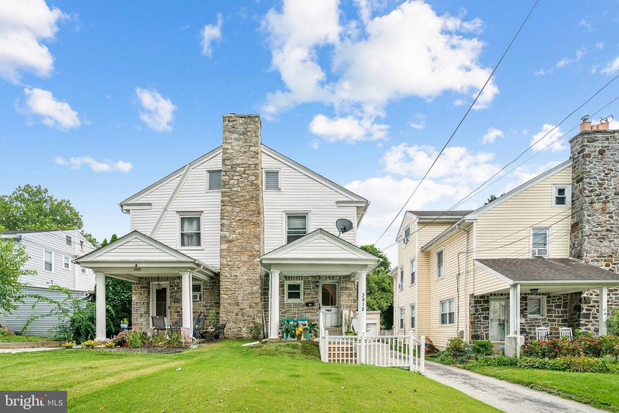 Welcome to 3812 Albemarle Avenue. This lovingly maintained, spacious 4 BDRM 1.5 bath twin is in the heart of Drexel Hill and is within walking distance to Kent dog park, Garrettford elementary, and the local trolley making the location highly desirable. In addition, it is a short drive to shopping, restaurants such as The Clam Tavern, Station Tap, and Artillery Brewing, and the Regional Rail. The exterior of this home boasts a well-manicured front lawn, a covered front porch perfect for that morning cup of coffee, driveway parking for one car plus a one car garage, and a private rear yard w/ interior access. The sun-filled living room has a gas tiled fireplace, a modern ceiling fan, and a split system for A/C on those hot summer days. The dining room has tasteful lighting, chair rail, and convenient half bath. The kitchen has ample cabinet and counter space, gas cooking, overhead microwave, DW, stainless refrigerator, walk-in pantry, and bay window overlooking the rear yard. The water-proofed basement is full and unfinished but could be finished. There is lots of storage and a private laundry area. The second floor has three generously sized bedrooms all with ceiling fans, luxury vinyl flooring, and neutral paint. The tiled hall bath is updated w/ sliding door, jacuzzi tub, and modern vanity. The BONUS third floor has a 4th bedroom and two flex spaces that could be an office, home gym, and/or closet; imagine a future owner's suite! Some additional amenities include a new water heater (2022) and updated electrical panel. Make this your home today and enjoy all it has to offer!!!