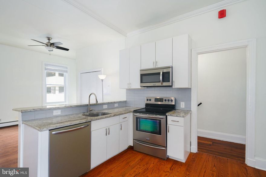 EXTREMELY SPACIOUS! Great for roommates or a couple who needs lots of living space! This is a very large and well maintained bi-level apartment in the heart of Rittenhouse Square. Feels more like a house with its high ceilings and old world charm. Walk in your private entrance and enter through the updated kitchen that opens into a large dining area. Just down the hall is an extra spacious living room with a ceiling fan. Up the stairs you will find 3 large bedrooms and a modern bathroom. This location cannot be beat. Just one block off Rittenhouse Square! Close to Universities and public transportation. Tons of restaurants, Trader Joe's, everything you need is just steps away.