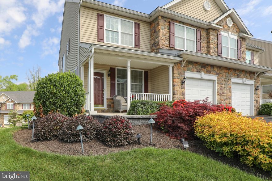Introducing for the first time this absolutely gorgeous end unit, 2BR, 2.5BA townhouse in the Woodhaven Hills subdivision, Bucks County PA! Offering one of the most upgraded homes in this Adult 55+ community by The Moser Group. Over $120K in upgrades that include in the kitchen a BlueStar professional range w/ high efficiency  exhaust fan for serious chefs, stainless refrigerator, dishwasher, wine refrigerator, lighting including custom glass shade, handmade pendants, under cabinet lighting, "Blue Bahia" granite counters and kitchen island with cabinets. Other upgrades inside include an ELEVATOR to all three floors, custom window treatments, hardwood throughout the home, great room built-ins and fireplace, crown molding t/o, custom paint "Ralph Lauren candle light", custom hardware t/o, oversized picture window on side of house and a finished basement with fireplace. Other features inside include a large main bedroom with sitting room, custom finished walk-in closet, opulent main bathroom, upstairs laundry and a second bedroom with full bathroom. Outside is spectacular with outdoor living on two levels. Off the kitchen, a sliding door (w/ Hunter Douglas cover) opens to a magnificent awning covered porch deck that is 24'x11'. So much time will be spent overlooking nature. Below is a walkout finished basement with another sliding door to the outside too! There is also a irrigation system outside as well as custom landscaping/hardscaping and outdoor lighting. Don't forget...there is an EV charging unit in the garage! This is an incredible value and truly a "turn key" home. Maintenance free living at its best. Hurry...this won't last long! Owner would consider Seller financing.