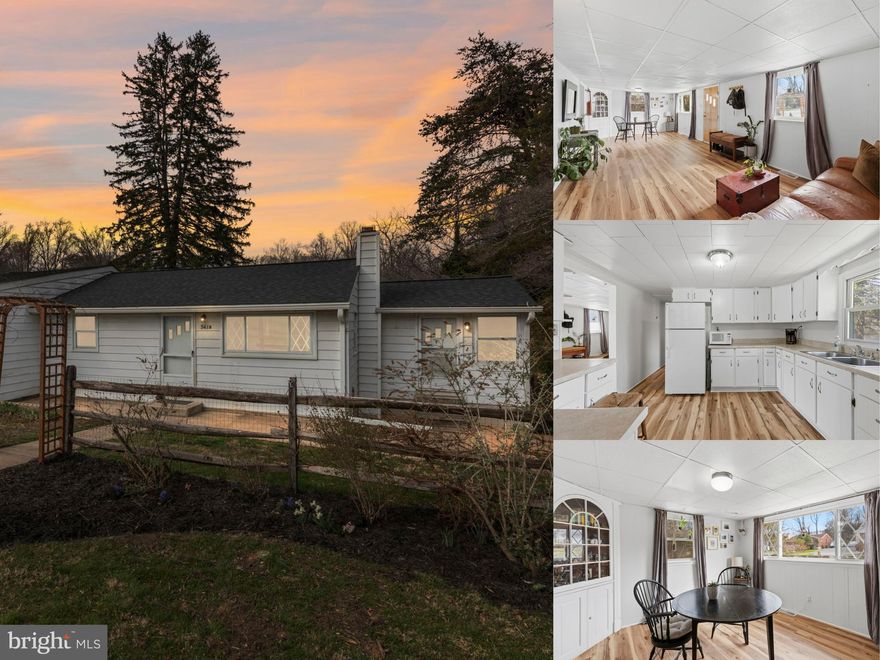 Welcome to this well-maintained 3-bedroom, 2 full bath rancher offering comfortable single-level living on a spacious .81-acre lot backing directly to Gunpowder Falls State Park and the Big Gunpowder Falls in the Glen Oak area of White Marsh. Set back from the road, this detached home combines privacy, nature, and everyday convenience. Recent improvements include a new roof in 2023, heat pump and backup electric furnace in 2023, and upgraded 200-amp electric service. The main level offers a bright, functional layout with comfortable living spaces and three bedrooms that can easily serve guests, home office needs, or flexible everyday living. Outdoor features truly set this property apart, with electric available outside near the pond and shed, a circular asphalt driveway, and direct access to miles of trails and river access right from the backyard. Enjoy a peaceful setting with room to relax, entertain, garden, and explore, all while staying close to White Marsh shopping, dining, and major commuter routes.