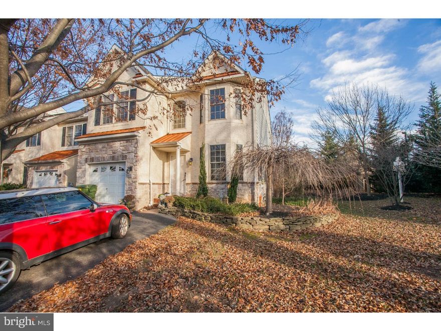 An Exquisite & Professionally Designed town home located at the end of the cul de sac (creating a quiet & private oasis) in the highly desired community of Hillcrest Glen of Conshohocken. This home features an entry foyer, hardwood floors throughout the main living area, formal dining room complete with chair rail and chandelier, a very spacious open floor plan encompassing the living room, kitchen & breakfast area creating an exceptional living space that caters to intimate evenings in front of the fire or entertaining all your friends and family to watch the "big game" on the 55" flat screen tv. The kitchen showcases beautiful granite counters & island, stainless appliances including dishwasher, microwave, gas stove & refrigerator.  Quaint breakfast area with view through glass sliders of the spectacular and brand new patio complete with sitting areas, built-in natural gas bbq grill & wine fridge(both included). Powder room & large closet finish the main living area. The second floor boasts a large master suite with a spacious walk-in closet, spa-like tub, and closet organizers in each bedroom to help keep you organized. Two additional  bedrooms, hall bathroom and laundry room. All neutral carpets and paint colors that will go with all of your furnishings. The basement is huge allowing for additional storage space, entertainment or gym. Whether you want a quick drive to Center city, eat at a local restaurant, or shop, you are in the right location. Better hurry before its gone! Close to all major highways, train and public transportation.