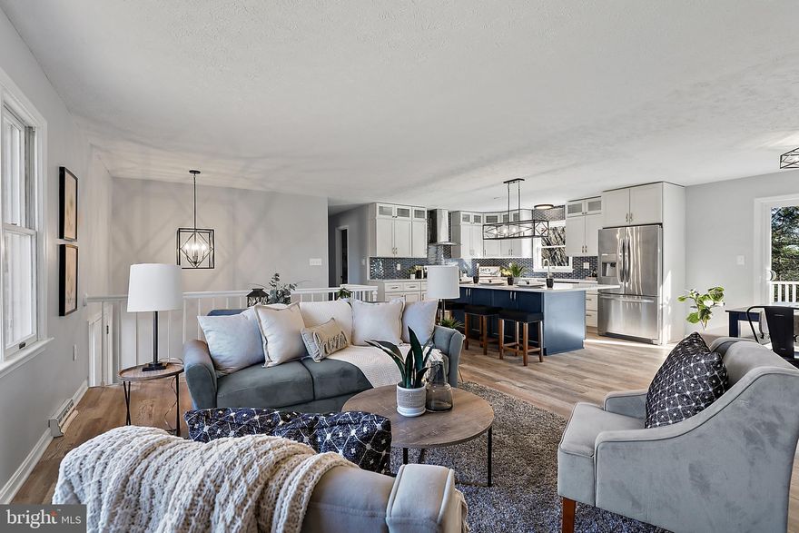 Home inspection performed on the previous contract is available.  All items have been taken care of by licensed contractors.  Well and Septic are in great condition.  Like new renovation!

Gorgeous newly renovated home in Huntington! Private location at the end of the Greene Lane. Four bedrooms, 2.5 baths. Gourmet open kitchen with oversized island, stainless steel appliance, white cabinets and quartz counters.  Spacious living room and dining area. Sliders off the dining room to new composite  deck. Large lower level family room with wood burning fireplace and walk out  to the spacious backyard. One car garage. Great community in the Fallston School District!