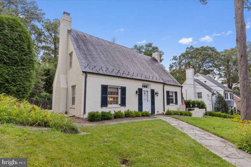 Offers, if any, requested Tuesday, 8/26 by 10 am. A true gem in Rollingwood Chevy Chase! This beautifully updated, meticulously maintained, move-in ready Cape Cod home will delight with its blend of classic character and fresh, sophisticated finishes. Beyond its charming facade lies a spacious interior with nearly 2,500 square feet of well-planned living space, including four bedrooms and three-and-a-half renovated baths across three finished levels.

The gracious center hall entry welcomes you into an elegant living room with a wood-burning fireplace and built-in bookshelves. French doors reveal a private outdoor retreat with a stone patio, fenced yard, and mature landscaping - great for entertaining and everyday living. A renovated kitchen opens to a formal dining room and to a bright den/breakfast room with a gas fireplace, ideal for casual gatherings. An office with built-in shelving and a charming half bath complete the main level.

Upstairs, the primary suite accommodates a king-sized bed and features two custom-fitted closets and a renovated bath with a double vanity and walk-in shower. Two additional bedrooms share a renovated hall bath. The lower level expands the living space with a family room, an additional bedroom, and a full bath - offering privacy for guests or an au pair suite. Additional property highlights include dual-zone HVAC, a replacement slate roof, and a separate laundry room and storage area in the lower level. 

Situated on tree-lined Lynnhurst St, this home is close to local treasures: Meadowbrook Park/Candy Cane City playground, the nature trails of Rock Creek Park, Shepherd Park (a popular gathering spot for sledding in winter). Enjoy nearby shops on Brookville Rd and La Ferme restaurant; easy access to Beach Drive, Connecticut Ave, commuter routes. A must-see property!

Square footage measurements on floor plan images are estimates provided by a 3rd party.