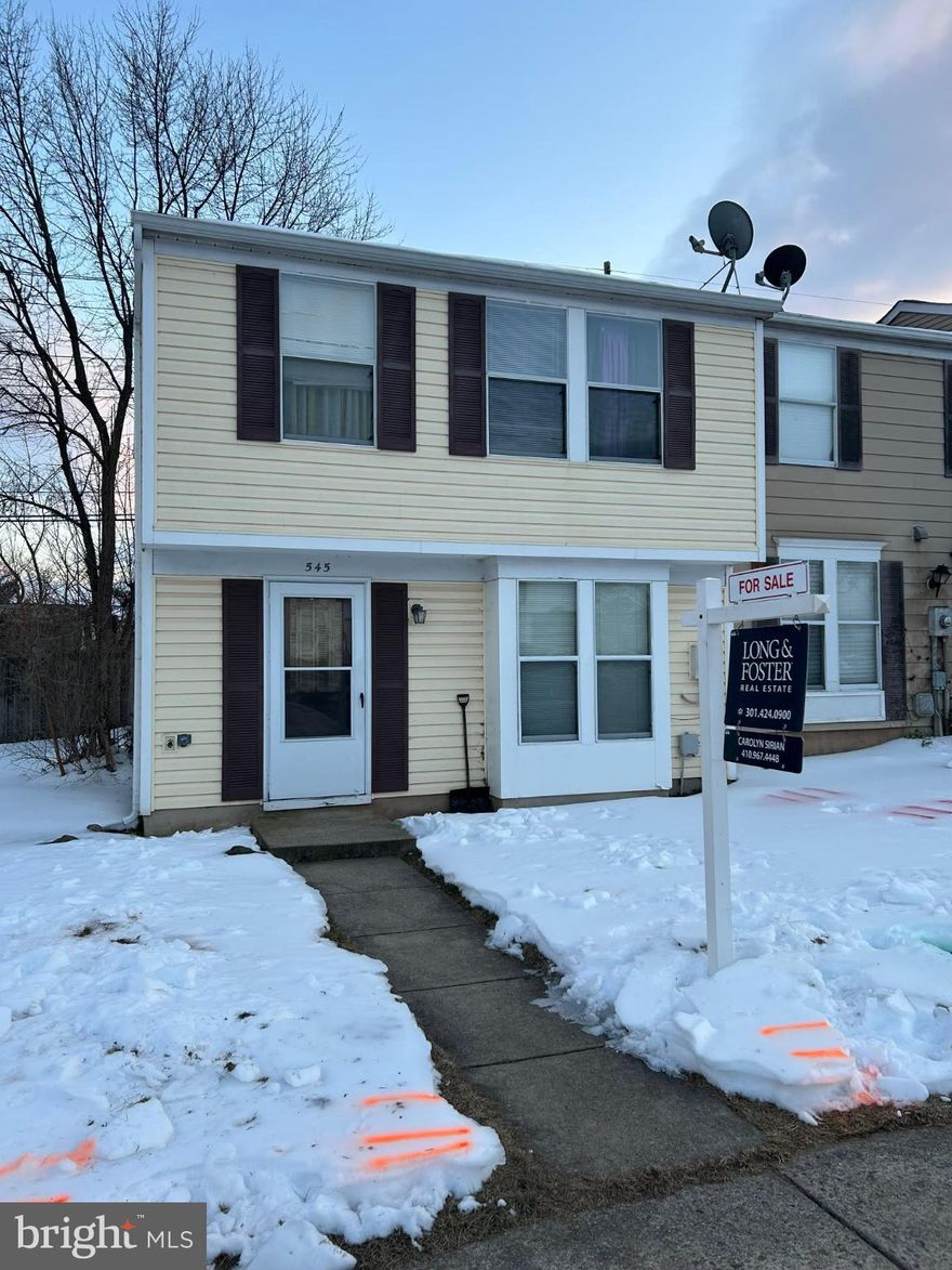 Investment alert! This end-unit townhouse offers a solid foundation for rental income, future appreciation or live in it and make it your own! The efficient layout maximizes space, making it appealing to potential tenants seeking comfort and convenience. The large, private, fenced in backyard comes with a convenient storage shed.  Easy access to Route 15, I-270 and I-70, close to shopping centers, dining and entertainment.