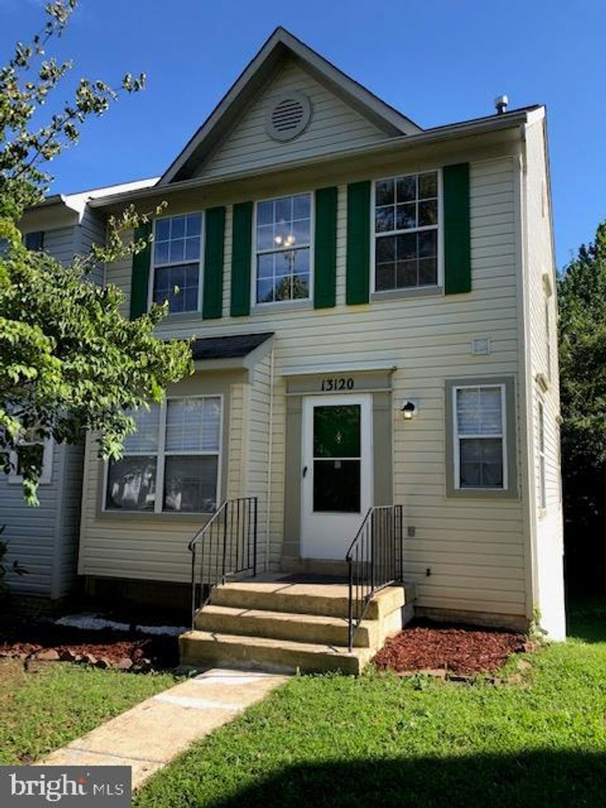 Beautifully remodeled end unit townhouse located in a quiet neighborhood. 3 beds and 2 full baths upstairs. Two reserved parking spaces in front of the house. New HVAC, water heater, bathrooms, light fixtures, kitchen, flooring, hardware, refinished deck, fresh paint. One half bath, kitchen, dining area, and living room that leads to a rear deck on the main level. The basement has a office (or den) and a full bathroom, utility and laundry room, and a family room area that leads to the  rear yard. A good sized shed located in the back yard. Carpet upstairs and in the basement.  Water proof luxury vinyl plank on the main floor, kitchen, and bathrooms. FHA, Conventional, VA, cash offers.