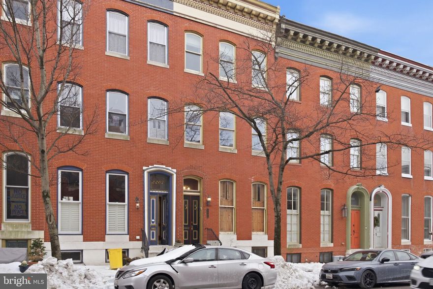 Historic charm meets modern opportunity in this classic 1914 brick rowhome located in the heart of Butchers Hill, just seconds from Patterson Park. Offering four spacious levels with fantastic bones, this property presents a rare chance to move right in while building sweat equity—ideal for homeowners and investors alike.

Inside, you’ll find original hardwood floors, soaring ceilings, crown moldings, historic brickwork, cove ceilings, and two fireplaces spanning all four levels. Multiple outdoor living spaces enhance the home, including patio sitting areas on each level and a priceless rooftop view overlooking the Baltimore Harbor.

The fully above-ground English basement provides excellent natural light and flexibility. With two separate electric meters and panels, the property is well suited for a rental, owner-occupant, or live-in-one and rent-the-other setup.

Recent updates include a new central A/C unit and a new 80-gallon electric water heater, both located on the kitchen level. Additional features include a private garage, fully fenced yard with hardscaping, and an unfinished basement ideal for storage or future expansion.

Steps from gourmet dining at Marta and a short walk to Charmed Kitchen for your morning coffee, this home offers historic character, income potential, and an unbeatable location in one of Baltimore’s most desirable neighborhoods.