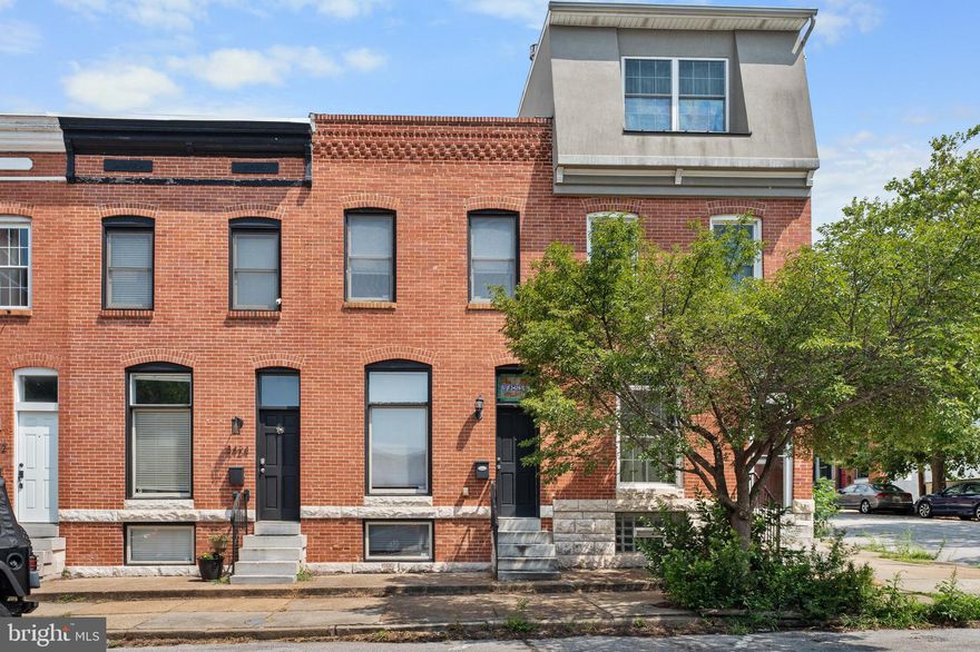 This exquisite Canton residence blends timeless design with modern luxury, offering true move-in ready convenience. Brazilian hardwood floors grace both the main and upper levels, setting the tone for stylish living. Nestled in a prime location, this home features a private driveway and a lovely rooftop deck with sweeping city views—perfect for entertaining or relaxing under the stars. The gourmet kitchen impresses with rich dark wood cabinetry, exotic granite countertops, a sleek breakfast bar, stainless steel appliances, and gas cooking—a chef’s dream. The primary suite is a peaceful retreat, boasting a tray ceiling, recessed lighting, a walk-in closet with custom built-ins, and a spa-inspired bath with dual vessel sinks.
The equally spacious second bedroom showcases exposed brick, recessed lighting, and a custom closet, all adding to the home’s unique charm. Throughout, striking ladder doors highlight the thoughtful custom touches. A versatile lower level with 8-foot ceilings, recessed lighting, and a stylish full bath offers the ideal space for a third bedroom, guest suite, or home office. From top to bottom, this home is beautifully finished and ready for your next chapter.