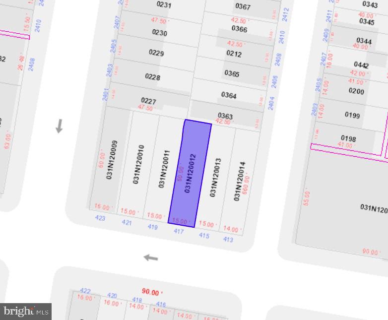 RM1 building lot. 15x60. Build (1) Duplex or buy 417 & 419 W York together for a larger lot of 30x60 for more units.